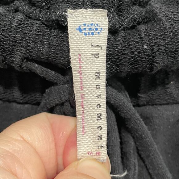 Free People Movement Sunny Skinny Sweatpants Medium Black Joggers Activewear - Picture 2 of 6